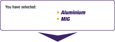Aluminium > Mig
