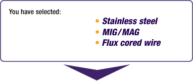 Stainless Steel > Mig/Mag > Cored Wire
